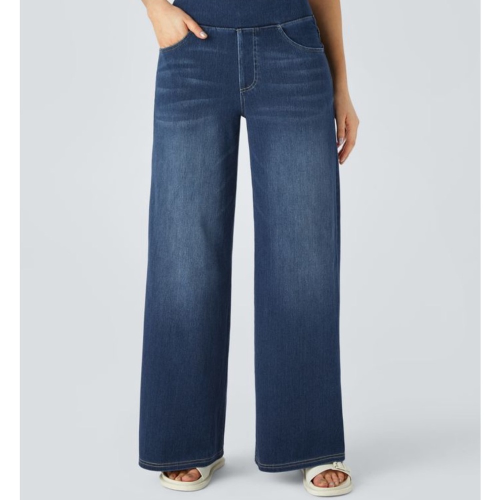 HALARA Flex High Waisted Baggy Wide-Leg Jeans XL Tall NWT